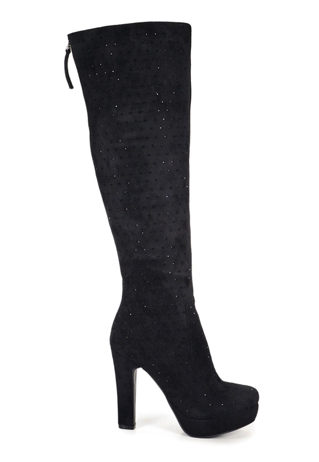 Bota Dalma Negro con brillos-0