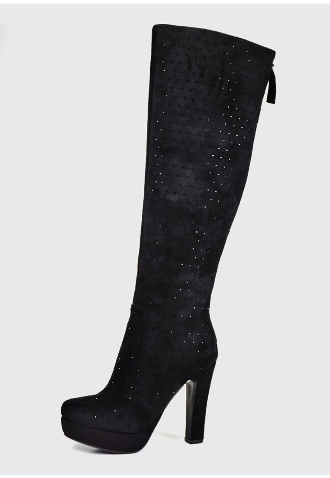 Bota Dalma Negro con brillos-1