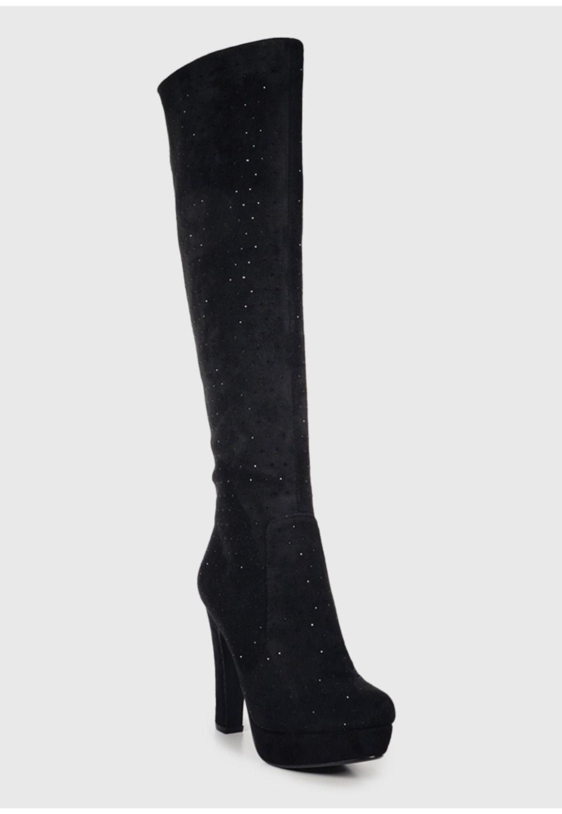 Bota Dalma Negro con brillos-2