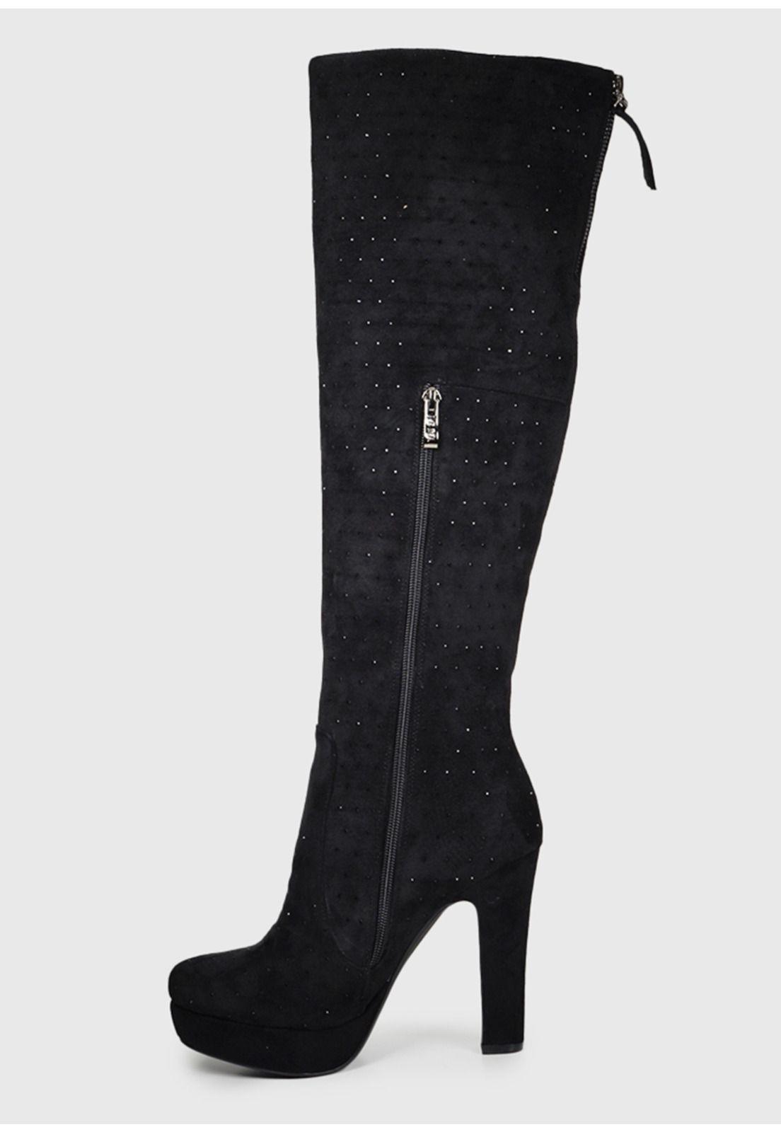 Bota Dalma Negro con brillos-4
