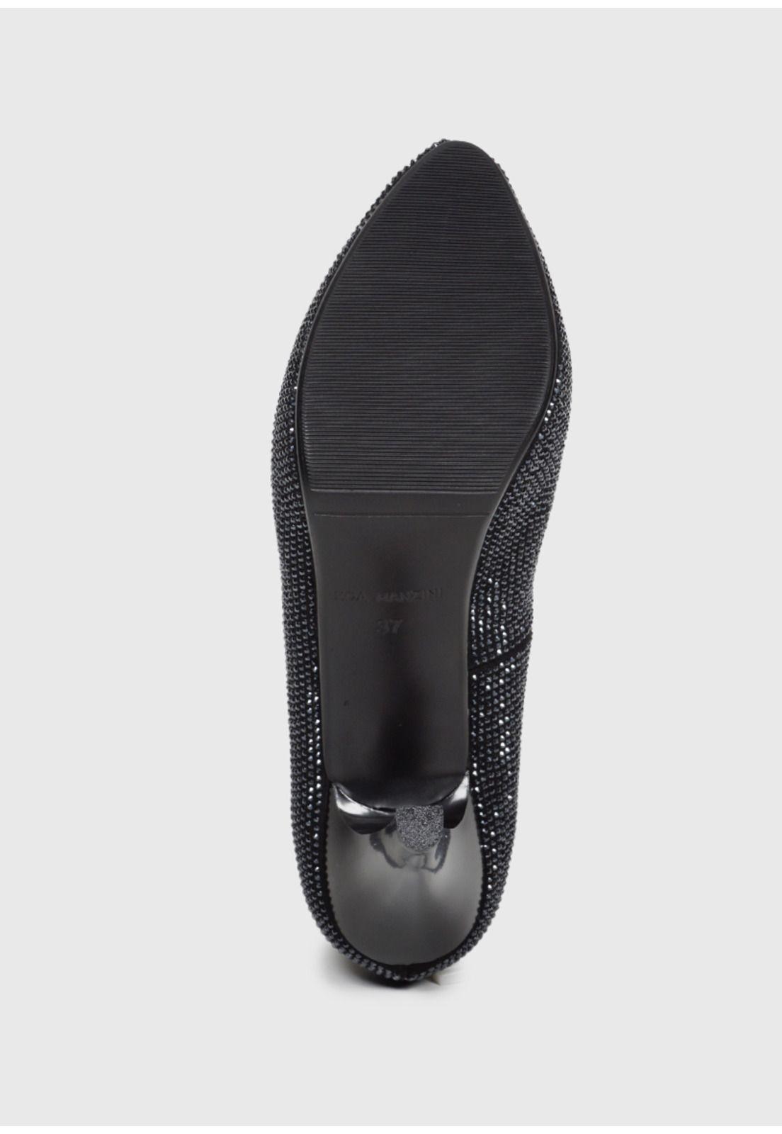 Zapato Candela Negro con brillos-6