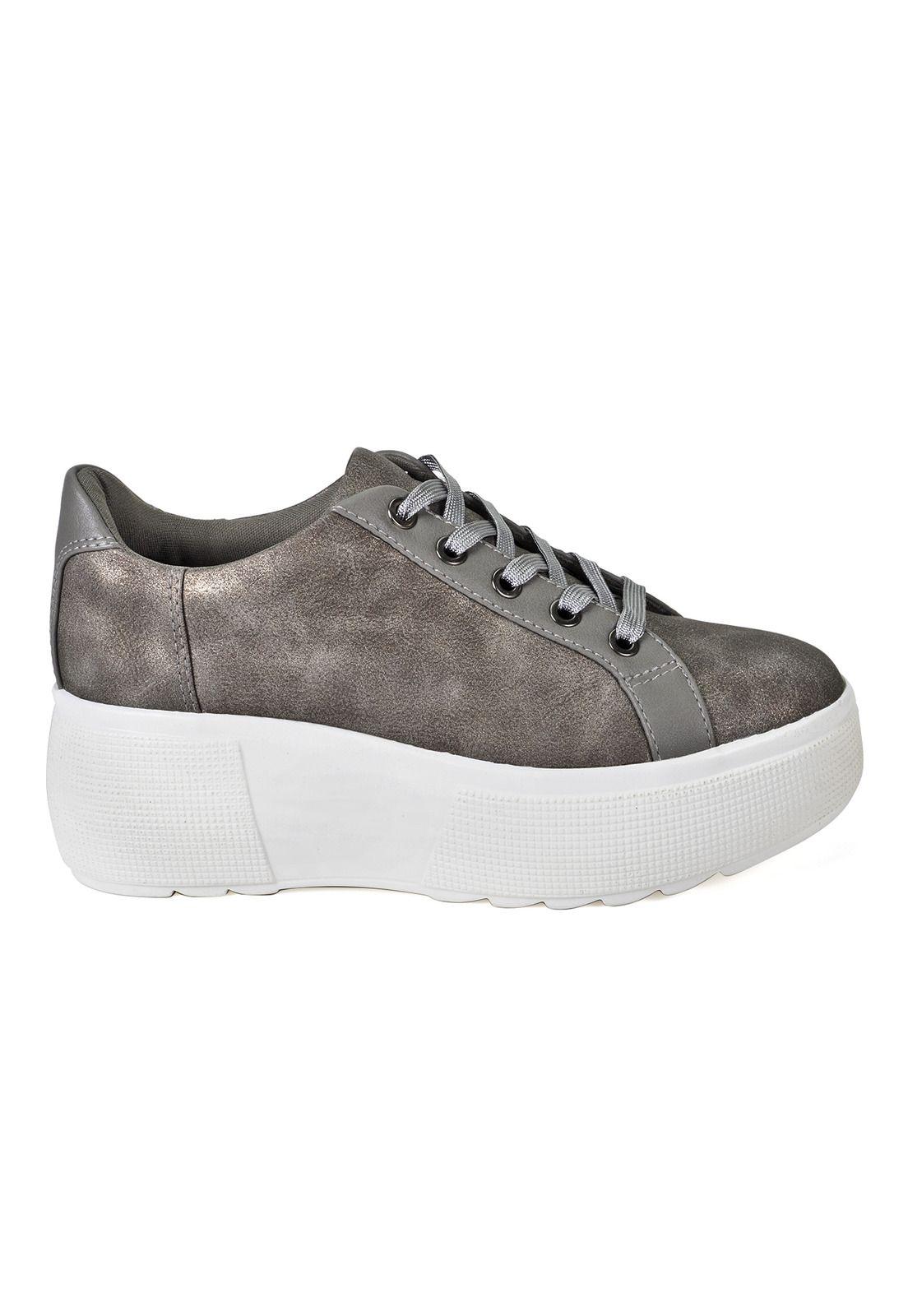 Zapatilla  Edvina Plateado-1