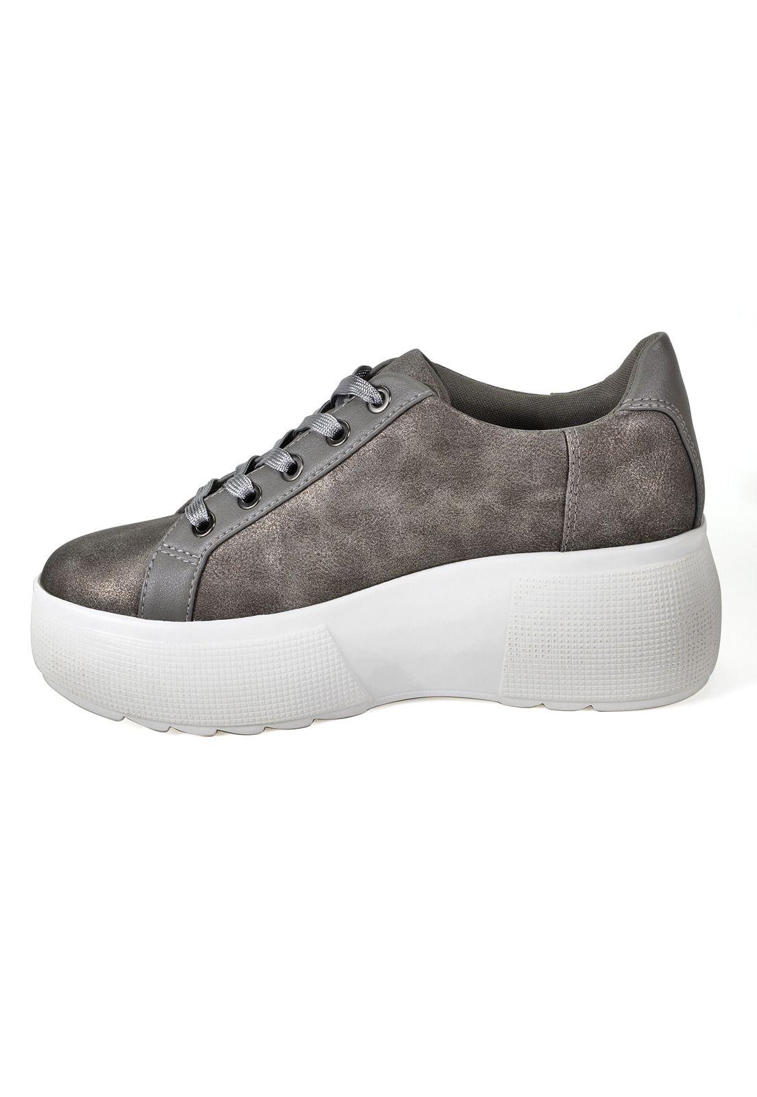 Zapatilla  Edvina Plateado-3