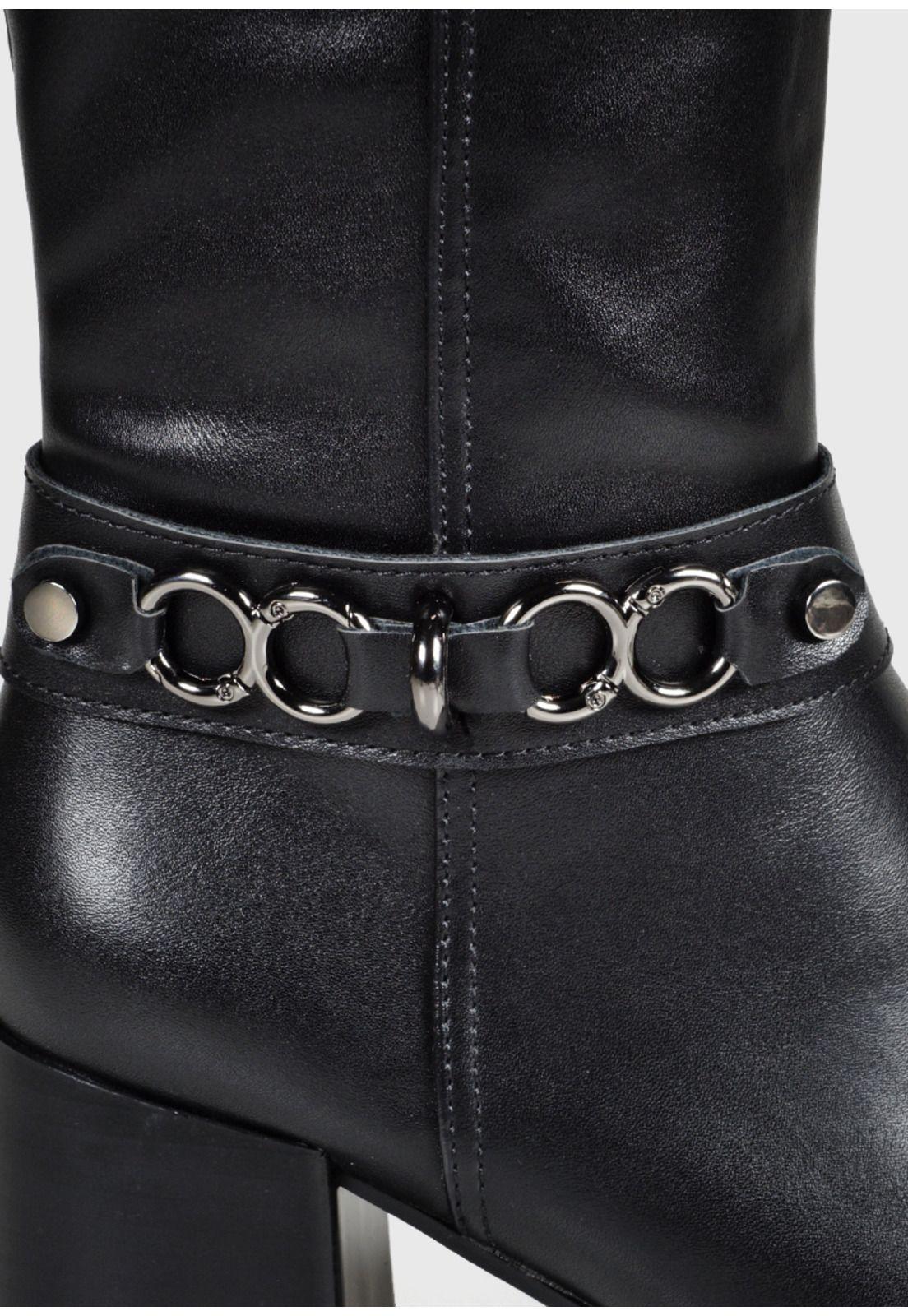 Bota Mujer Célica Negro -6