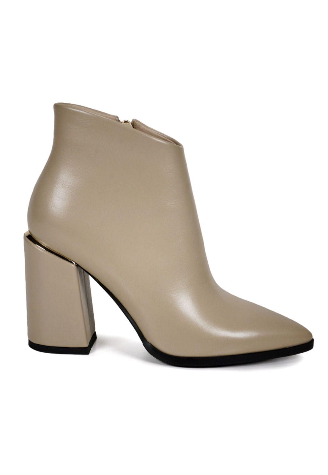 Botín Mujer Ariaza Beige-0