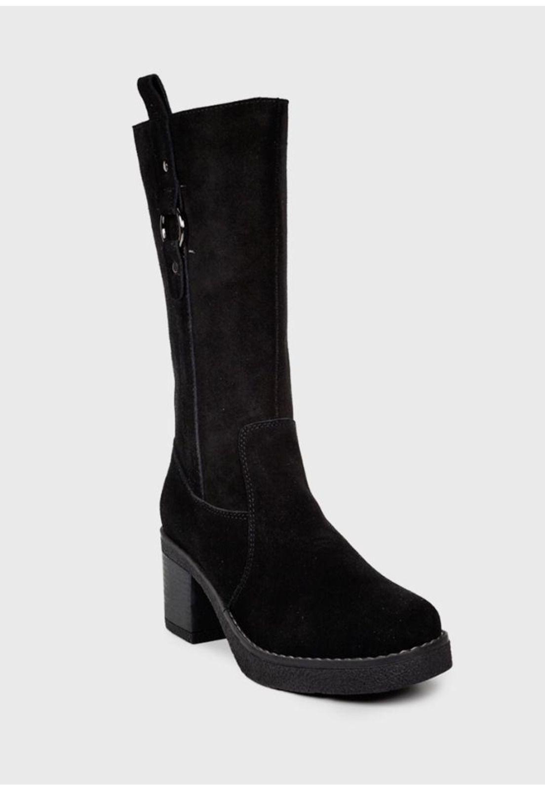 Bota Cuero Rejean Negro-2