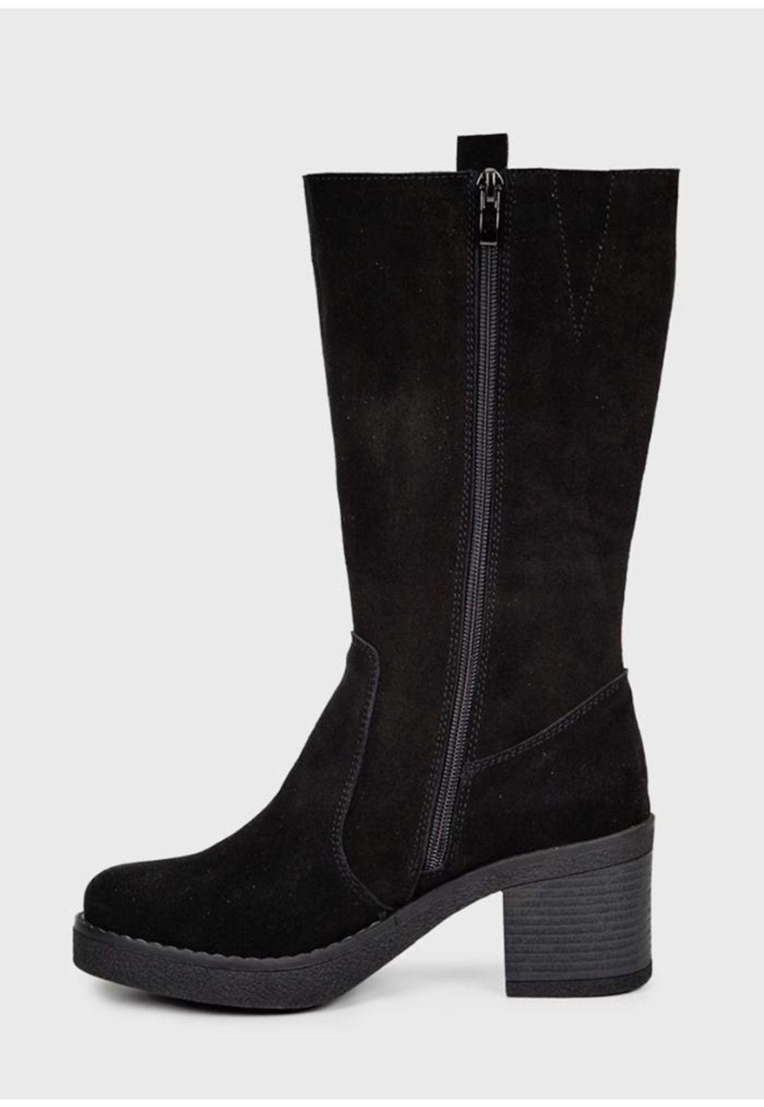 Bota Cuero Rejean Negro-4