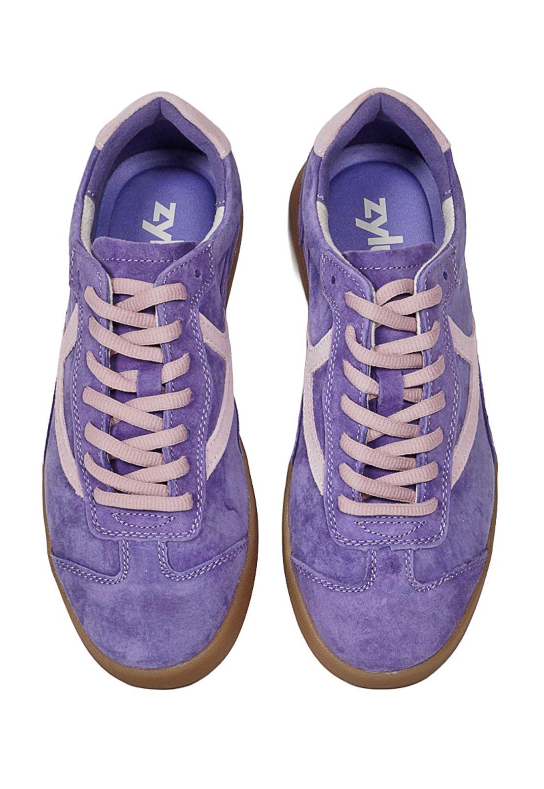 Zapatilla Cuero Urbana Amanda Violeta-2