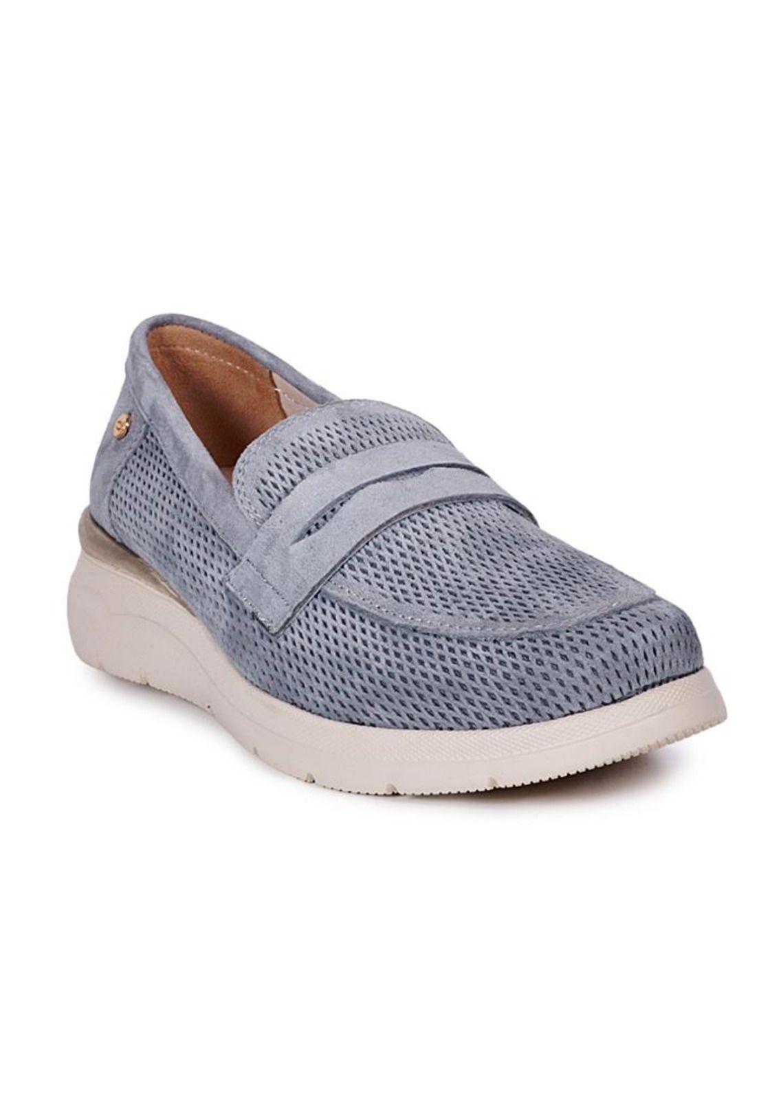 Mocasín Cuero Nouna Gris-1