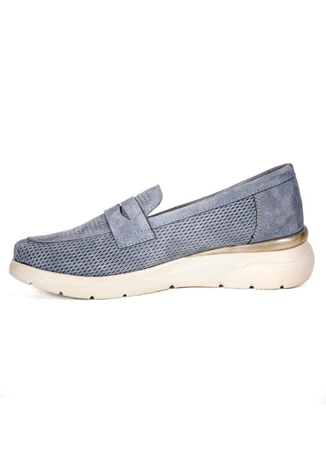 Mocasín Cuero Nouna Gris-2