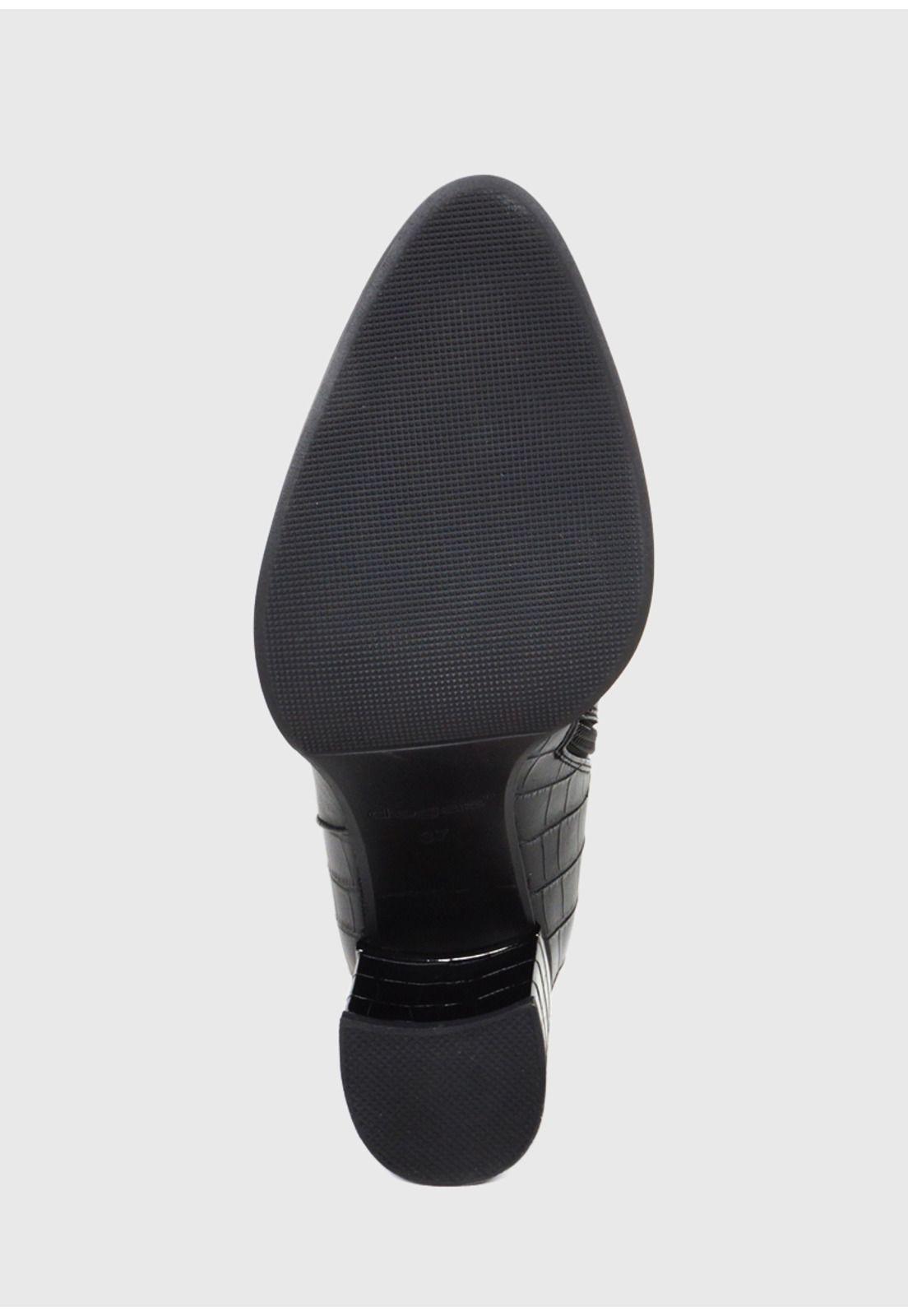 Bota Mujer Cuero Amarula Negro-6