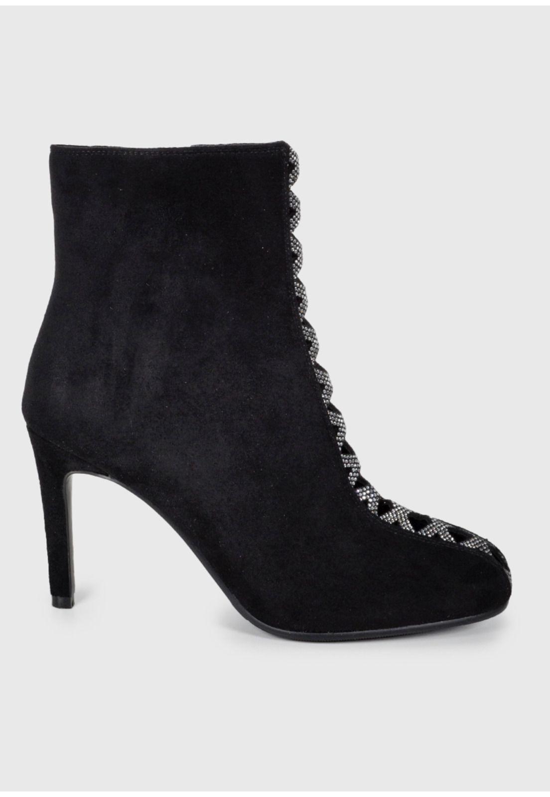 Botín Mujer Bimba Negro Bicolor-2