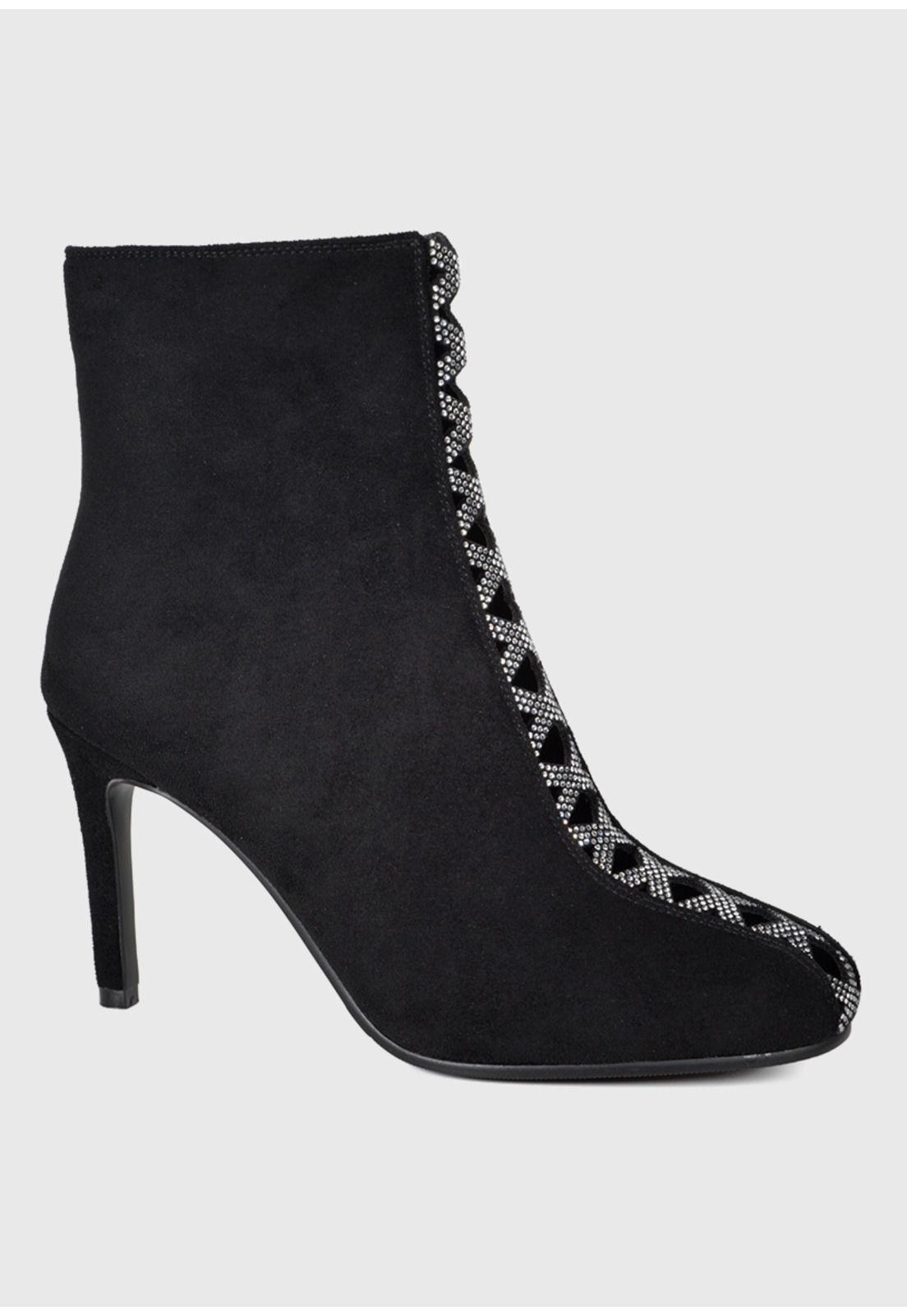 Botín Mujer Bimba Negro Bicolor-4