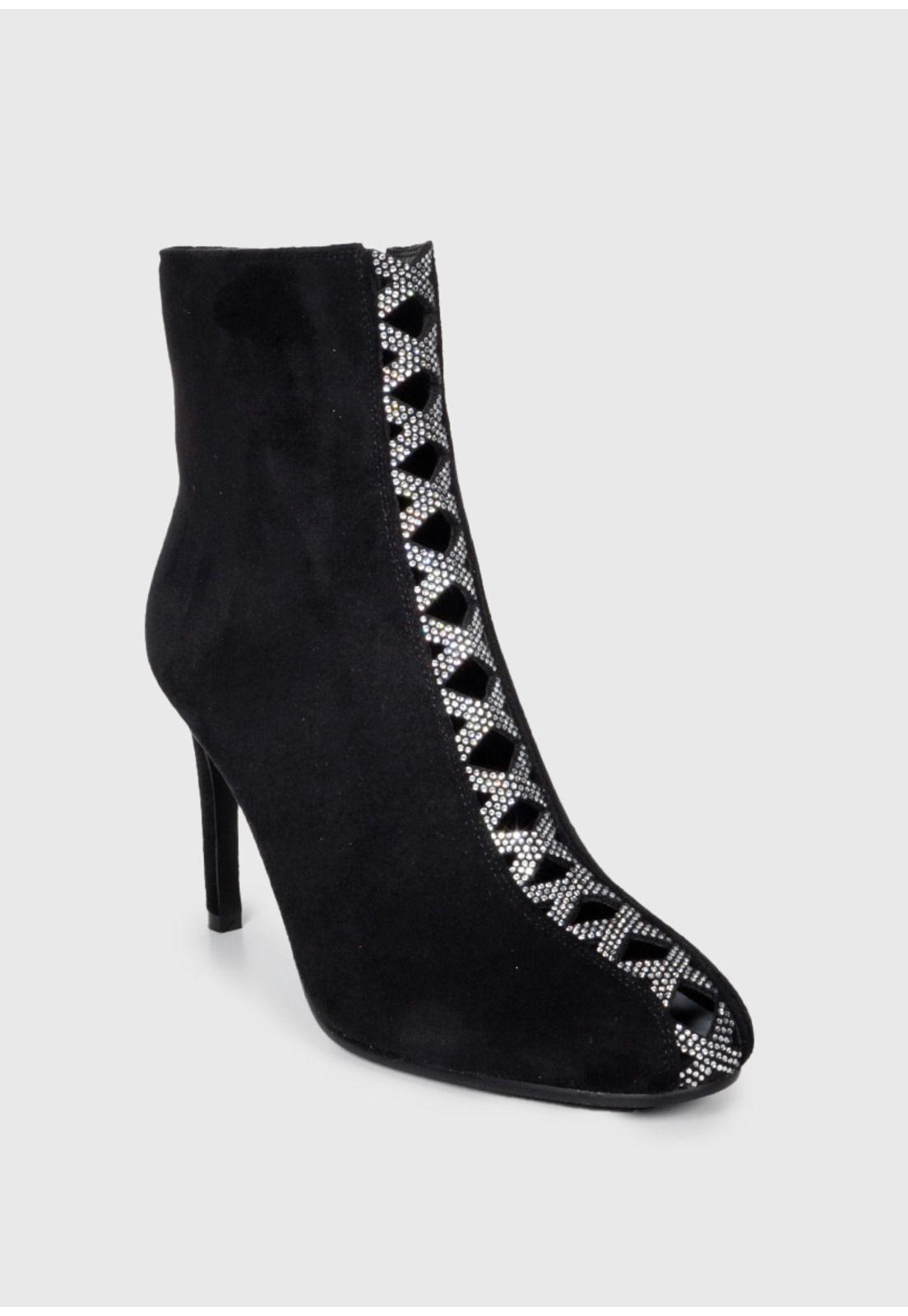 Botín Mujer Bimba Negro Bicolor-5