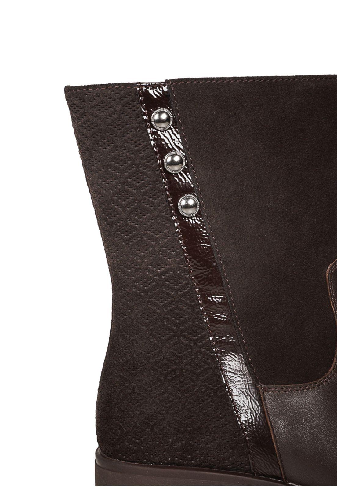 Bota Cuero Prisma Café-3