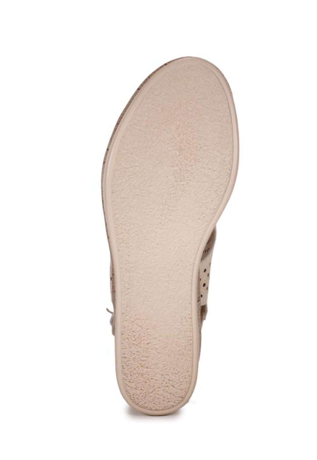 Sandalia Cuero Luana Beige-4