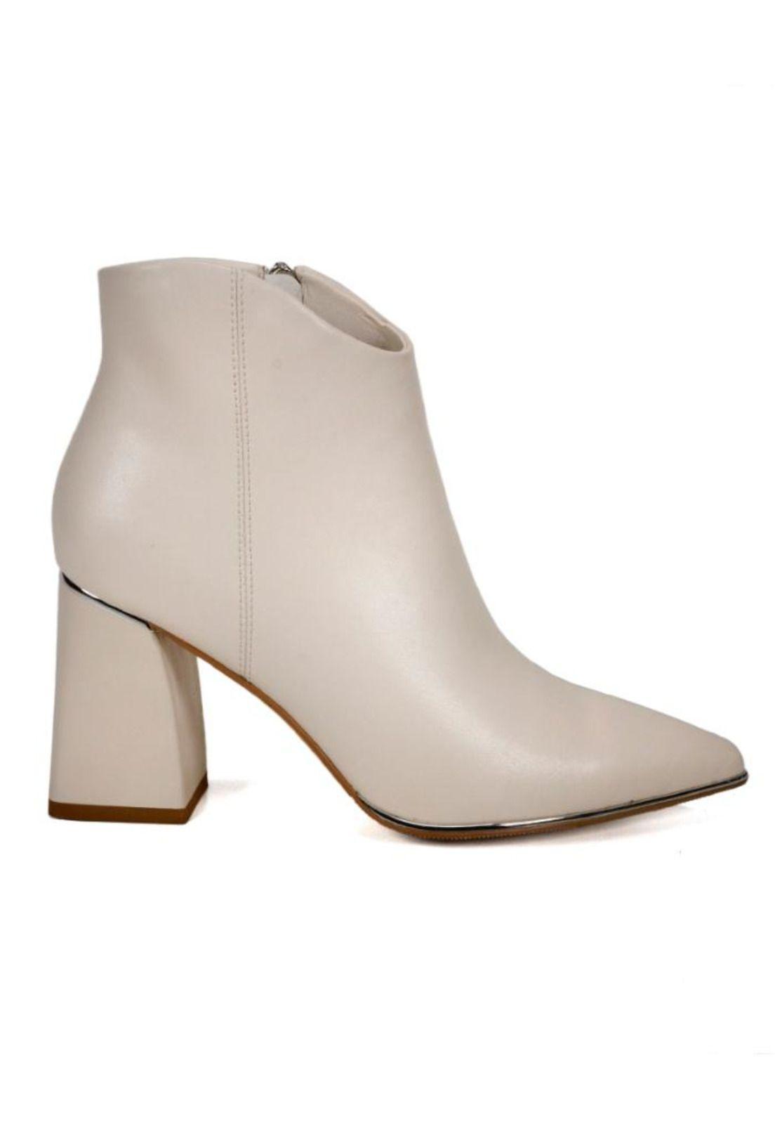 Botín Cuero Daymara Blanco-0