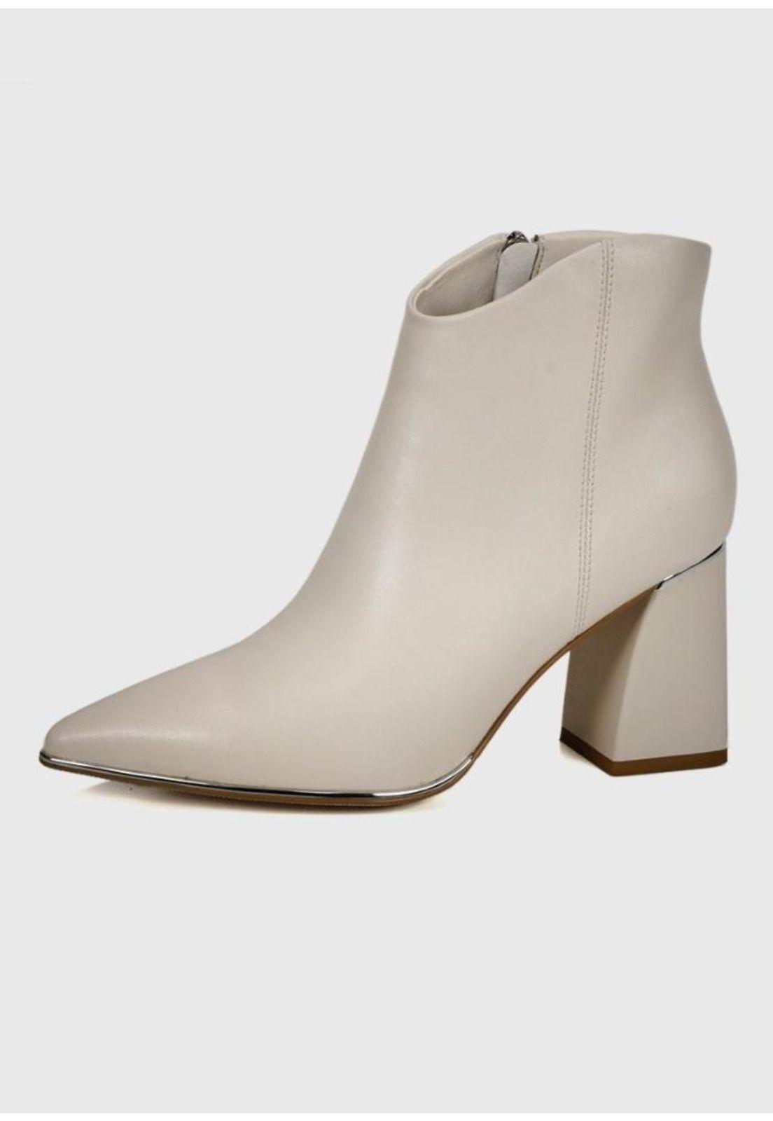 Botín Cuero Daymara Blanco-1