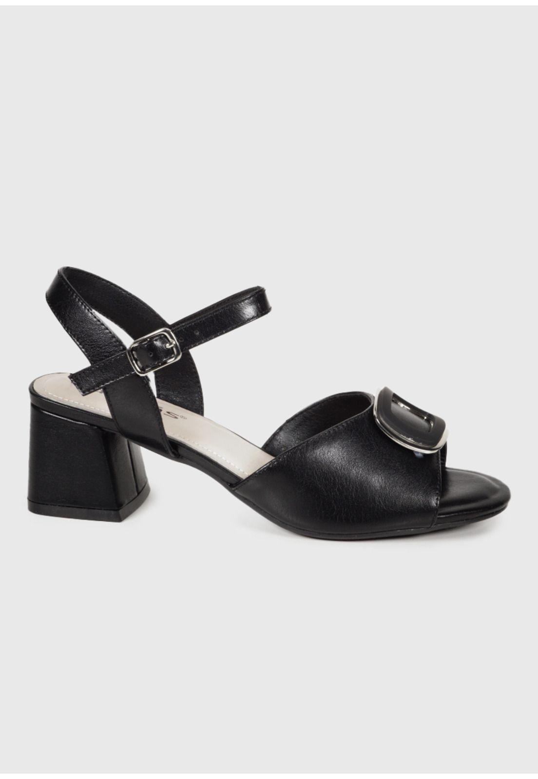 Sandalia Cuero Vaniria Negro-3
