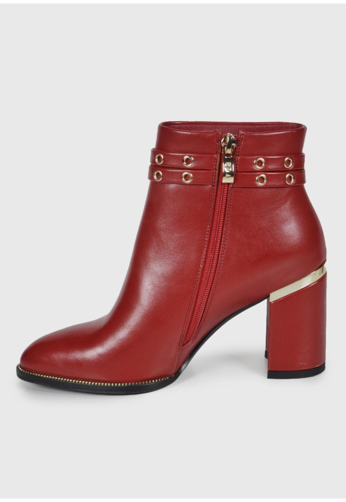 Botín Mujer Naima Rojo-4