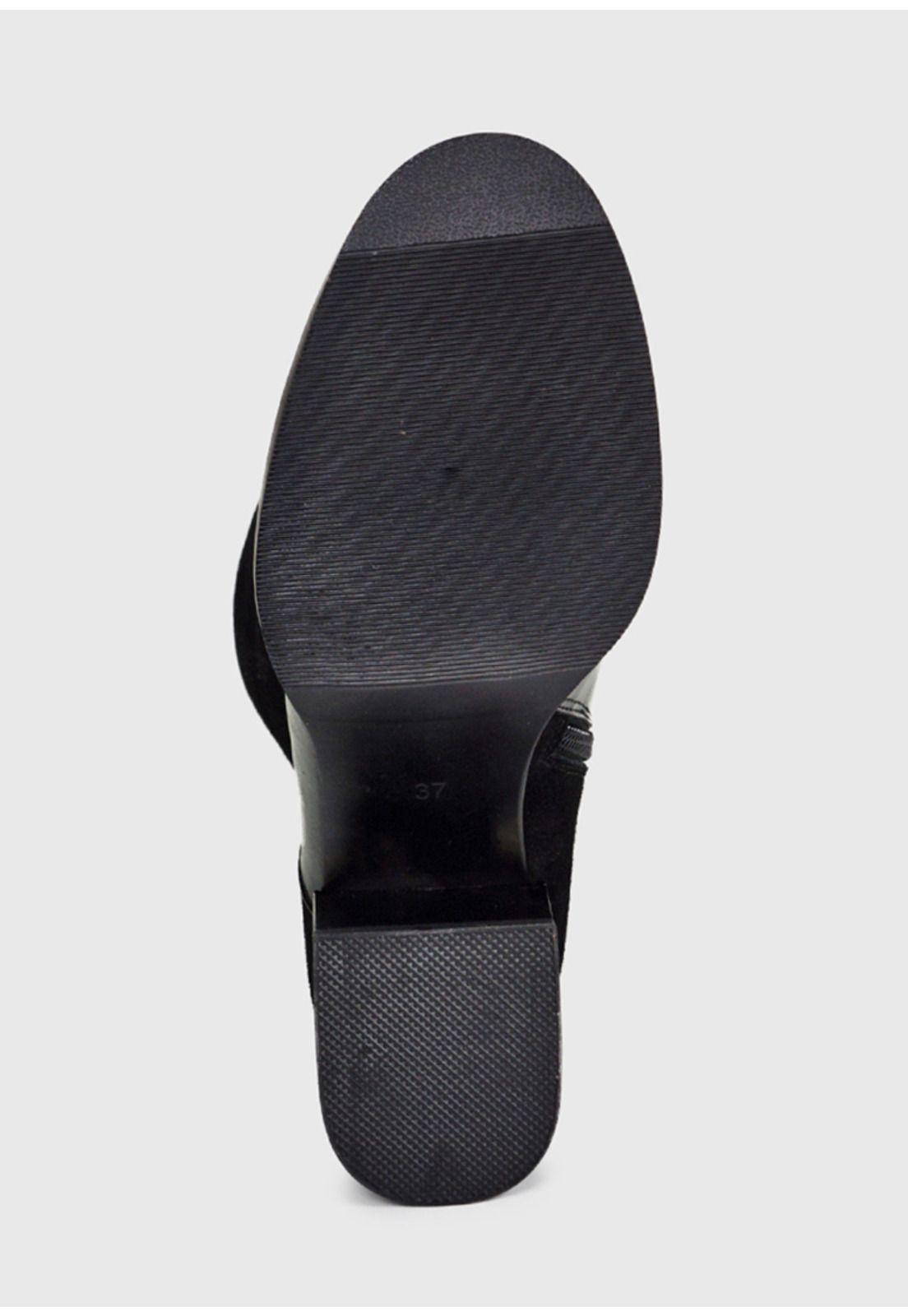 Bota Cuero Kalanit Negro-5
