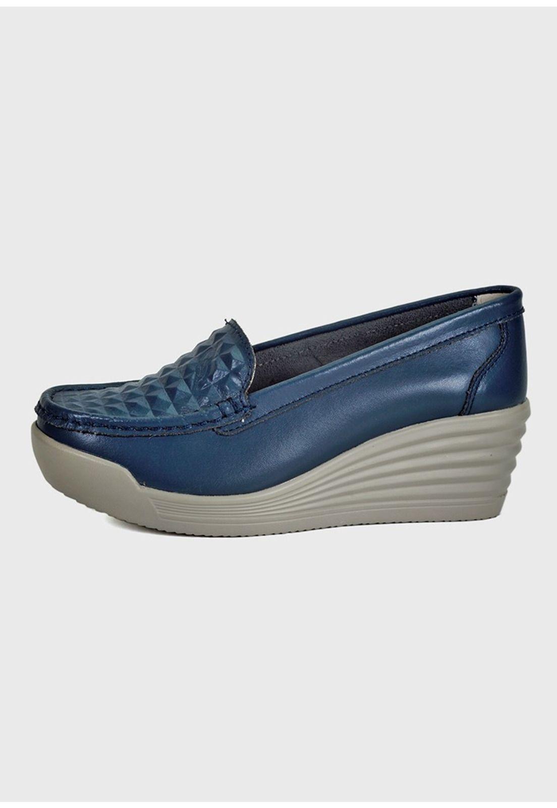 Mocasín Amanda Azul-0