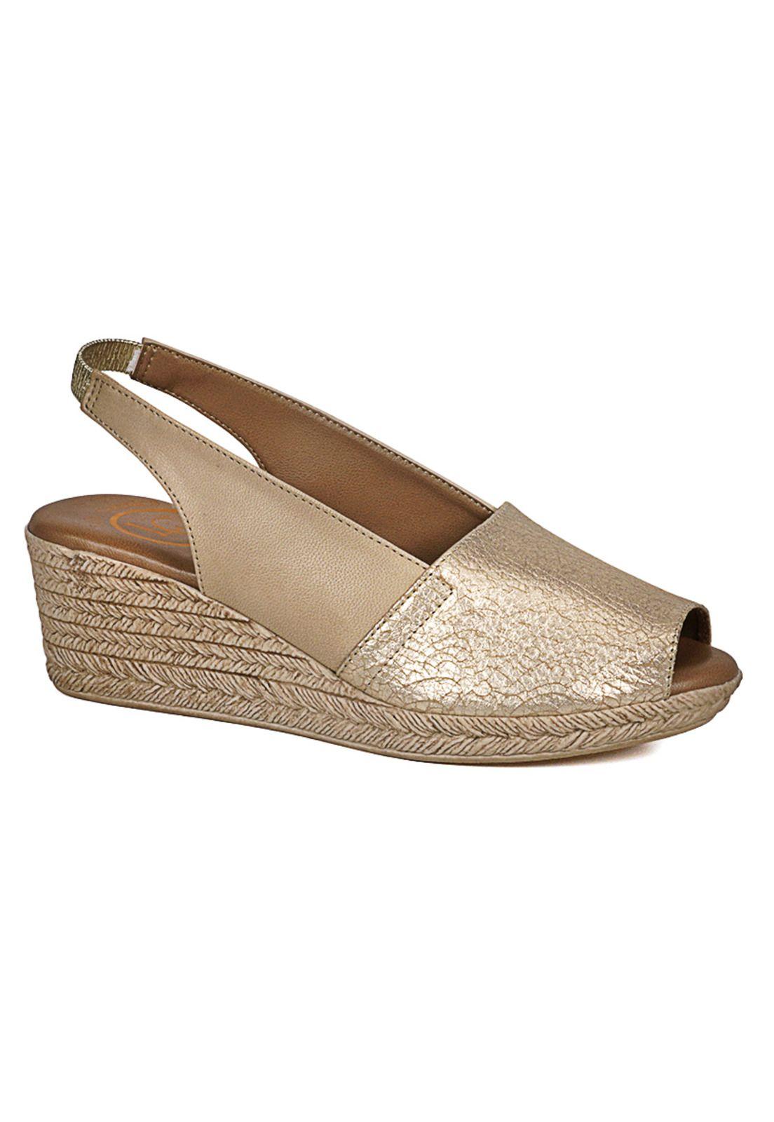 Sandalia Cuero Susanne Dorado-0