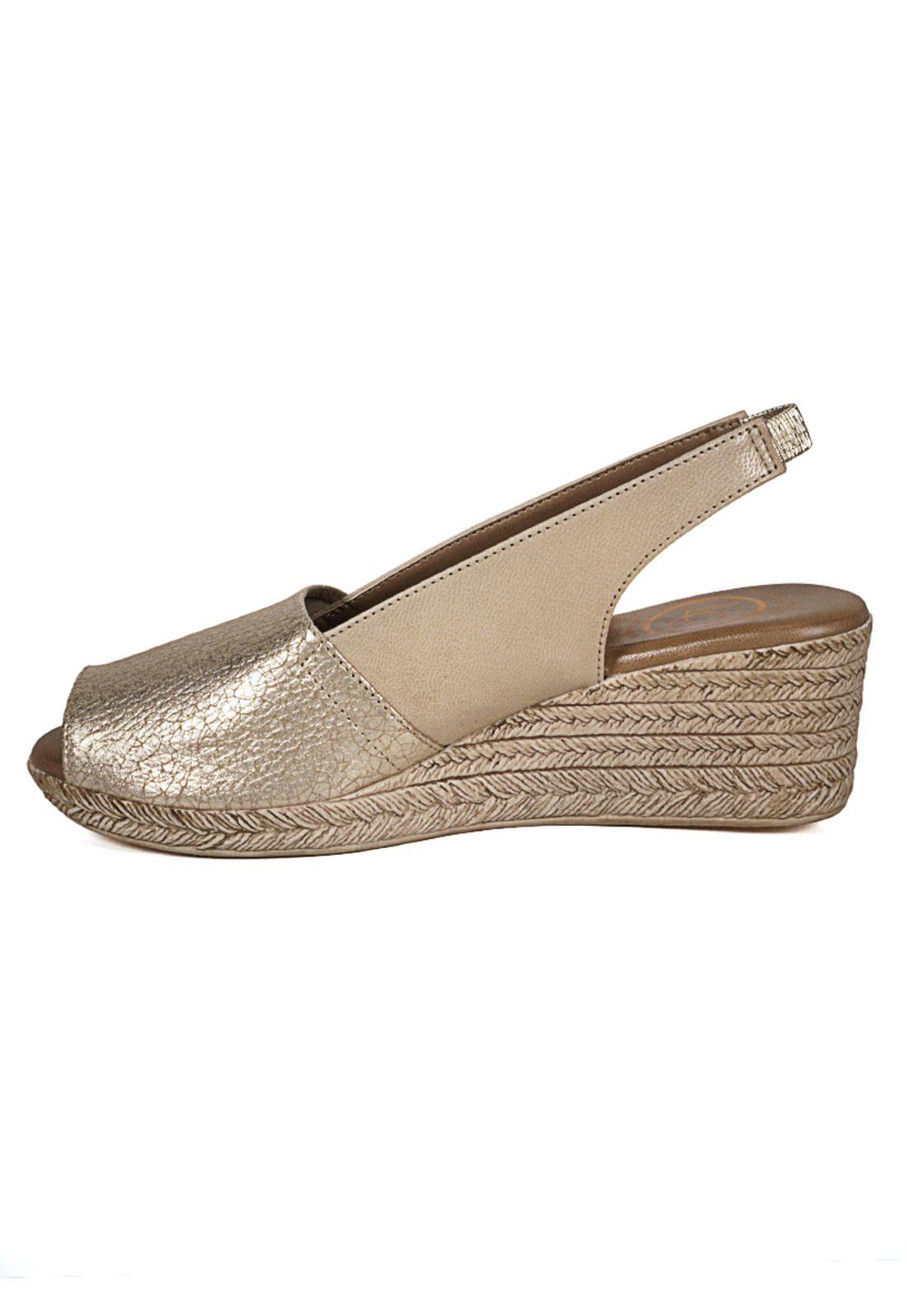 Sandalia Cuero Susanne Dorado-4