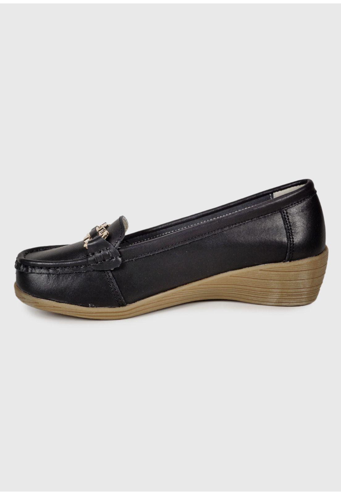 Mocasín Cuero Tanza Negro-5