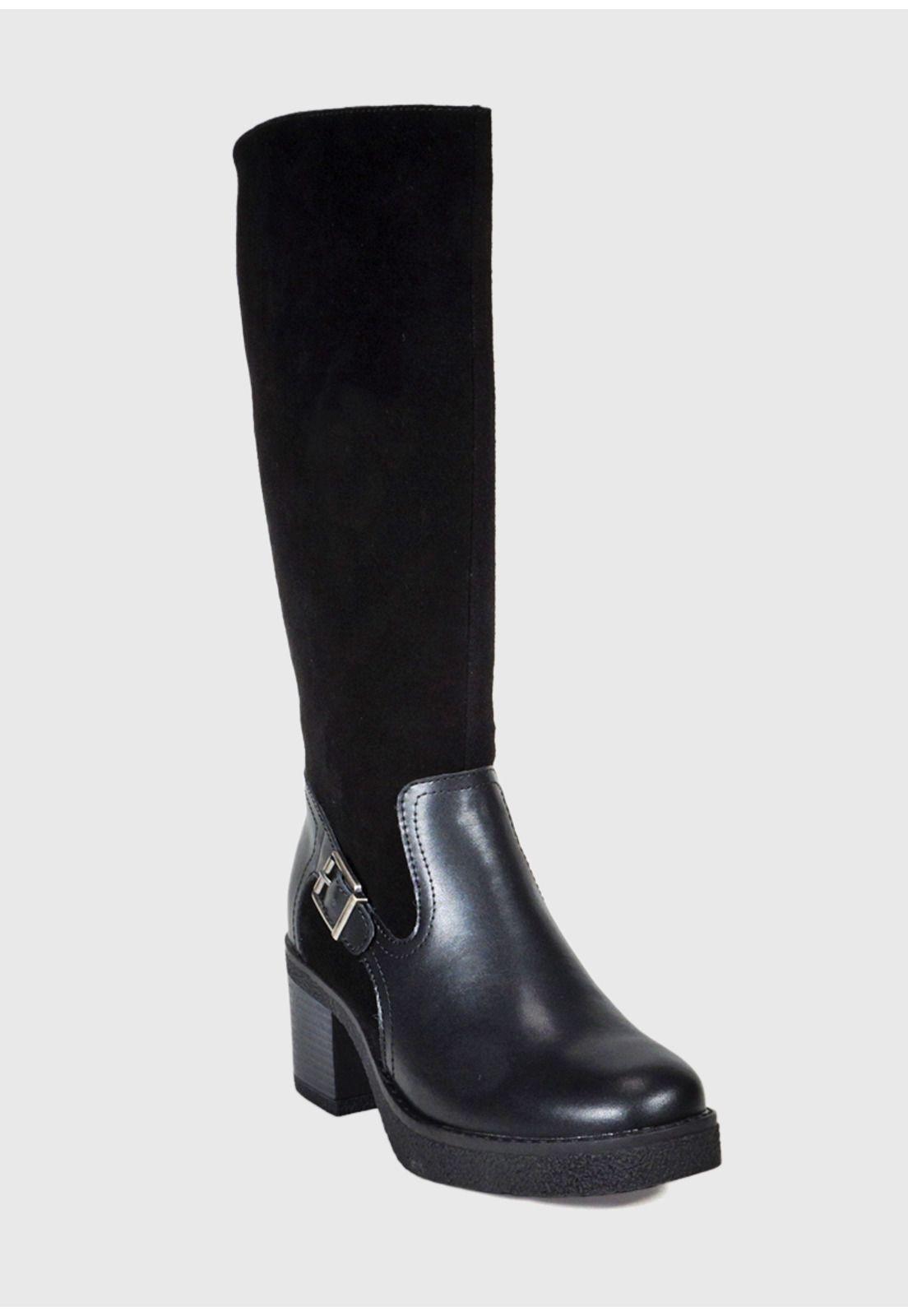 Bota Cuero Usune Negro-3