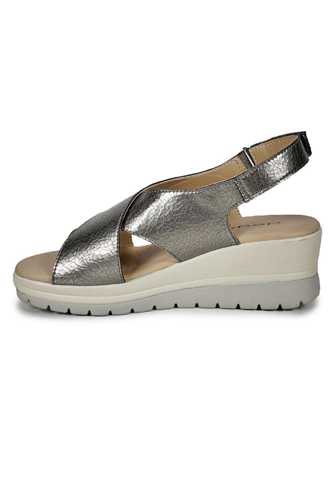 Sandalia Cuero Ebere Plateado-4