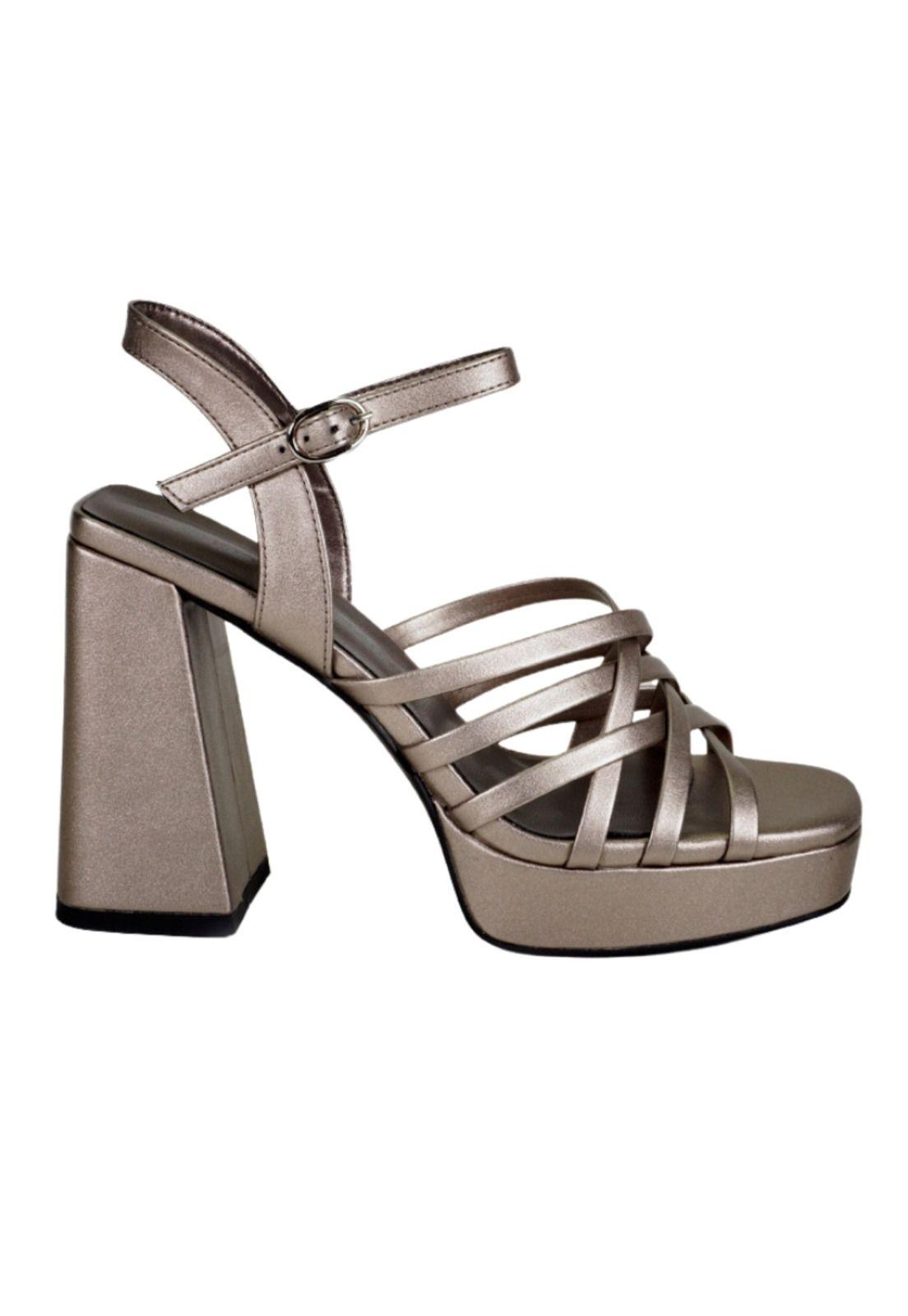 Sandalia Azahar Plateado-0