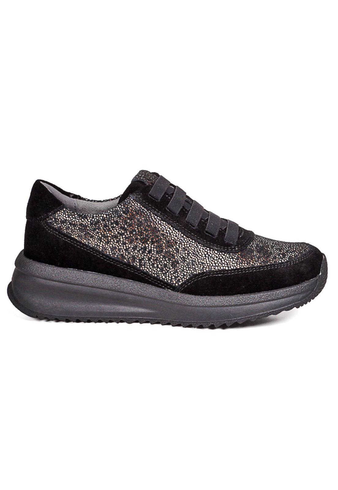 Zapatilla Cuero Aniella Negro-0