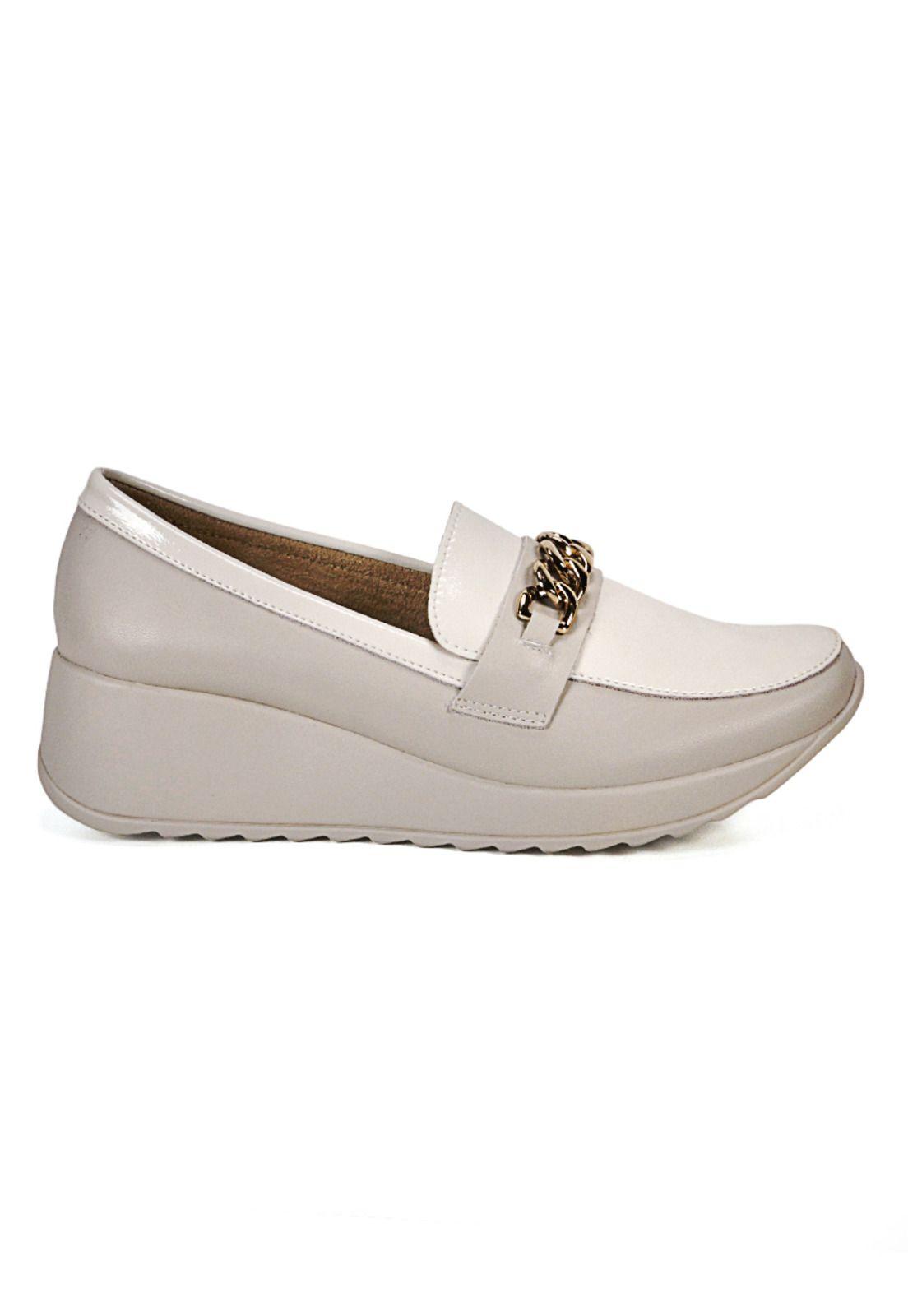 Mocasín Cuero Venisia Beige-1