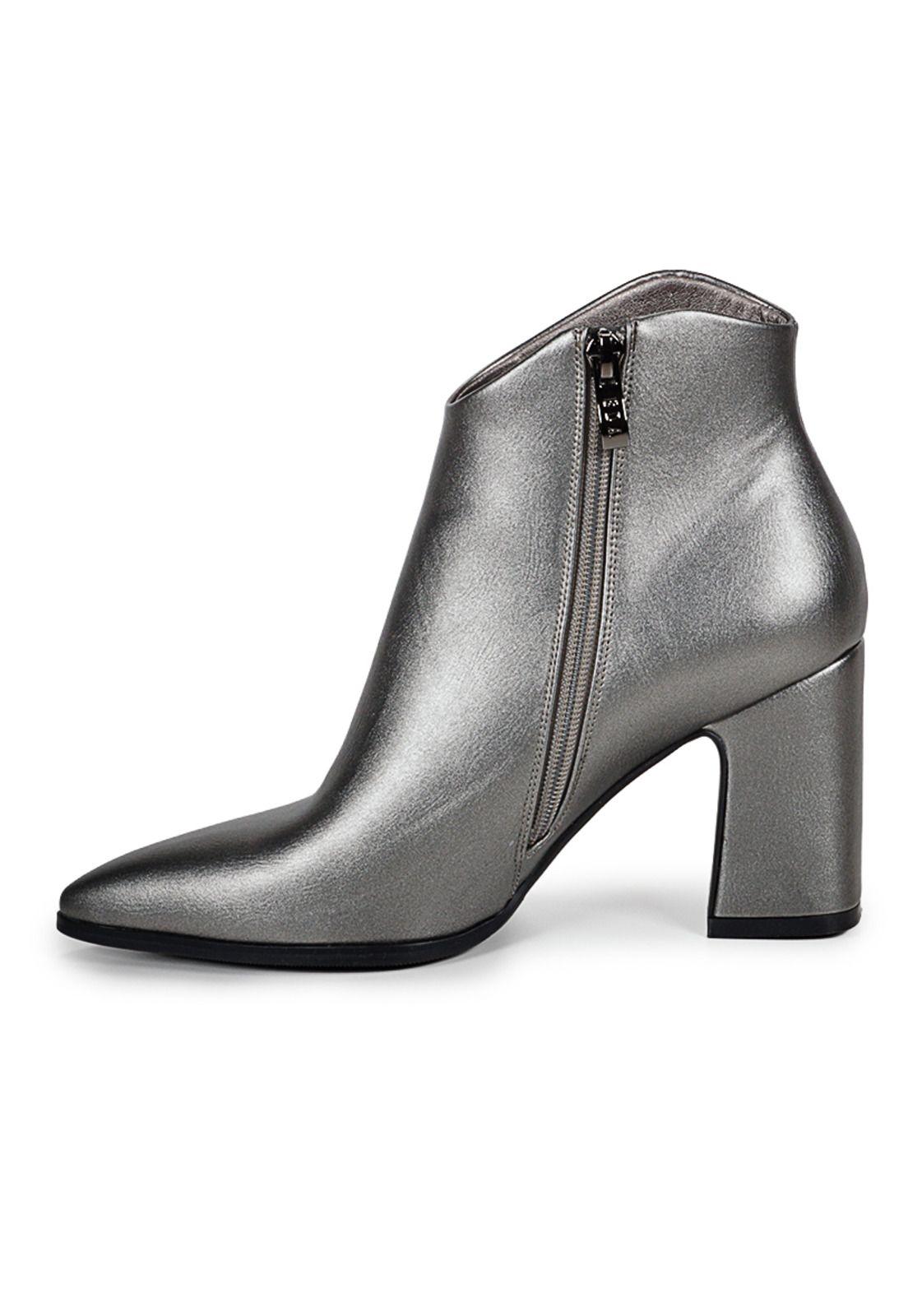 Botín Constantina Plateado-2