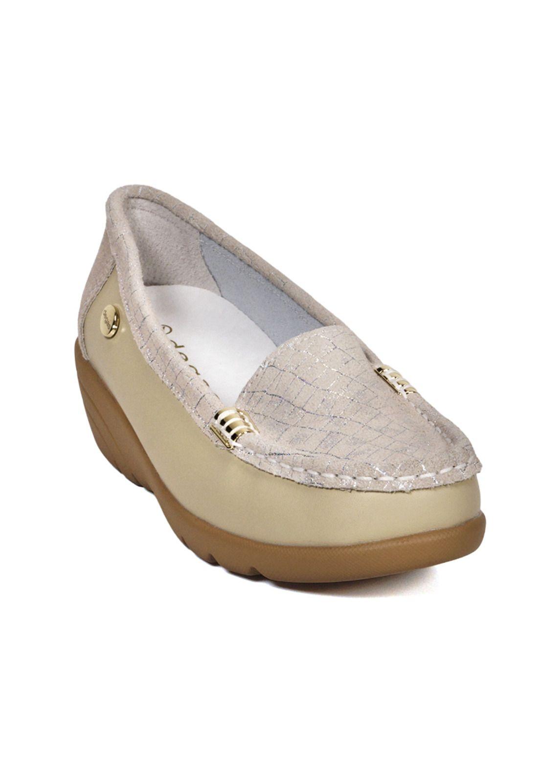 Mocasín Cuero Eliette Beige-3
