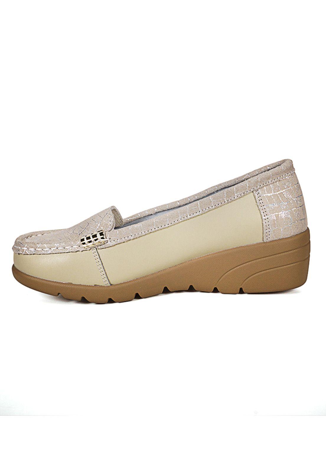 Mocasín Cuero Eliette Beige-4