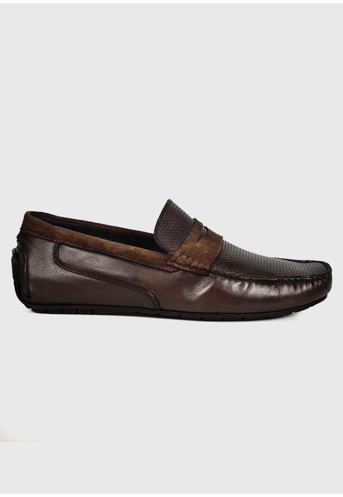 Mocasín Cuero Turin Café Oscuro-2