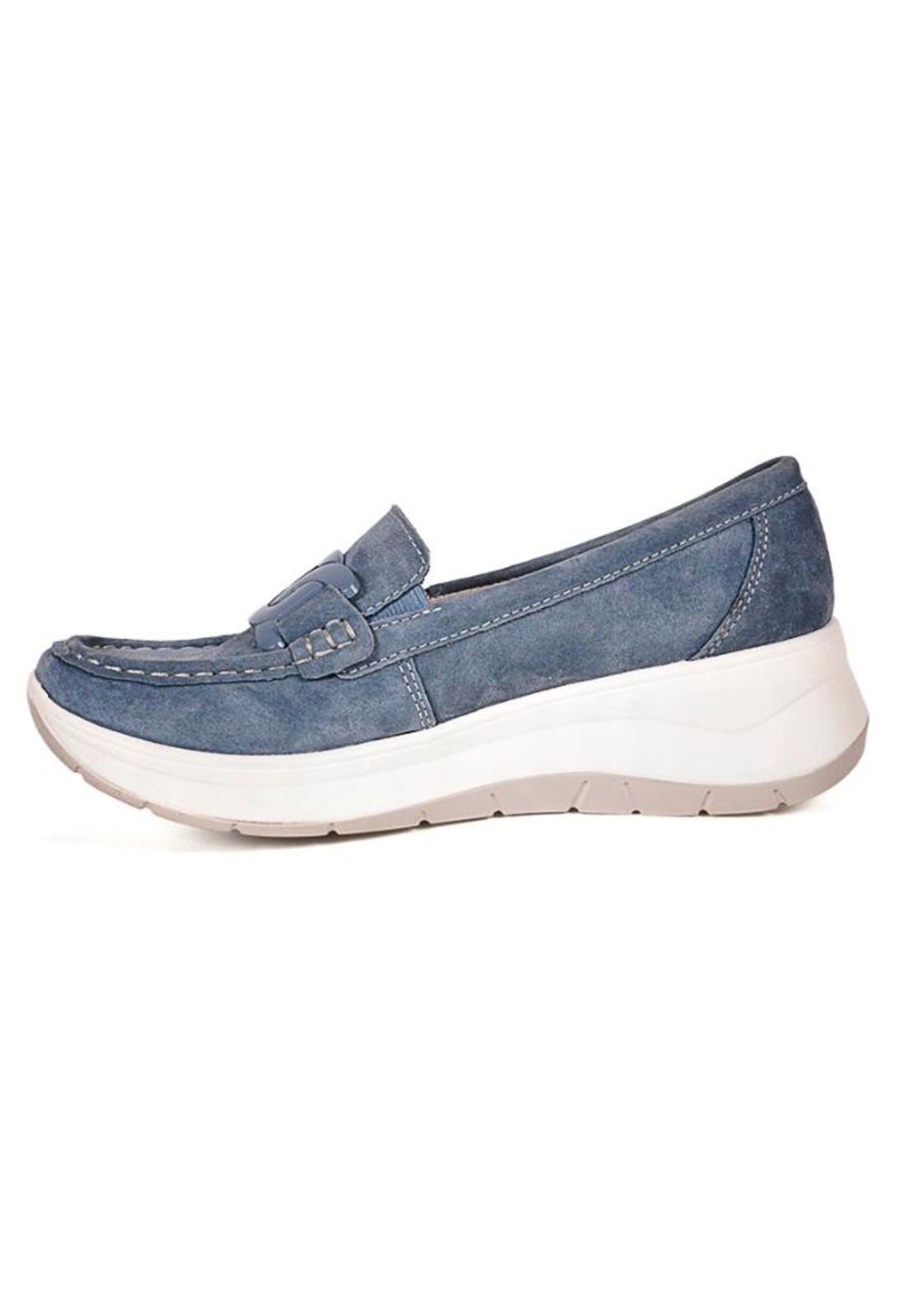 Mocasín Cuero Cecilia Azul-2