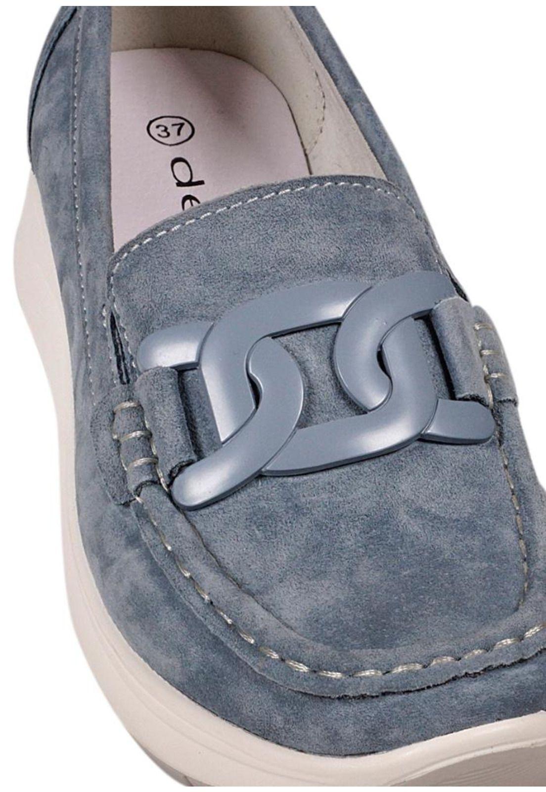 Mocasín Cuero Cecilia Azul-3