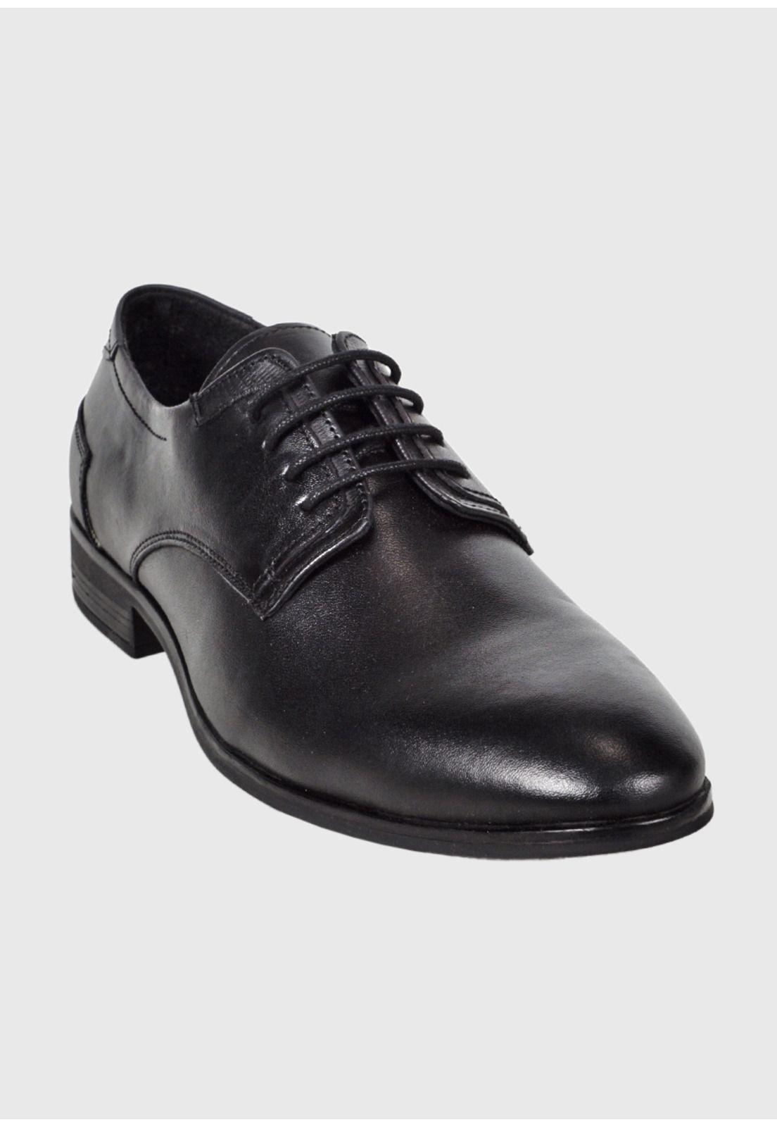 Zapato Cuero Milan Negro-3