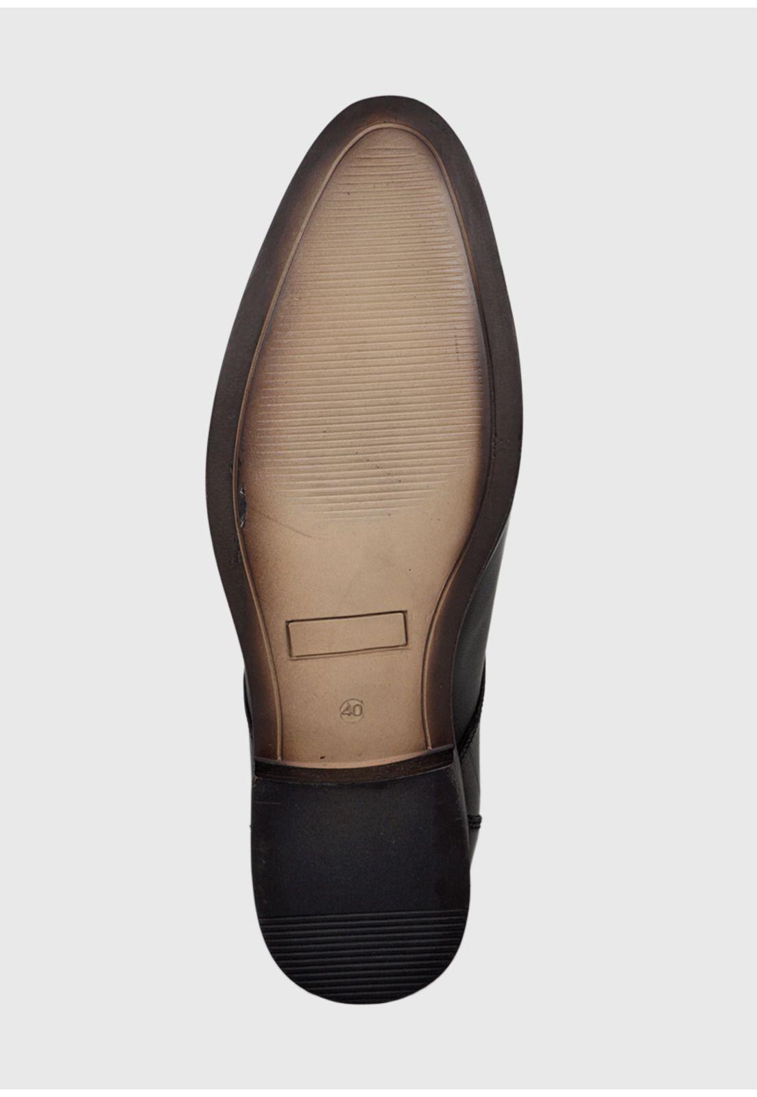 Zapato Cuero Milan Negro-5