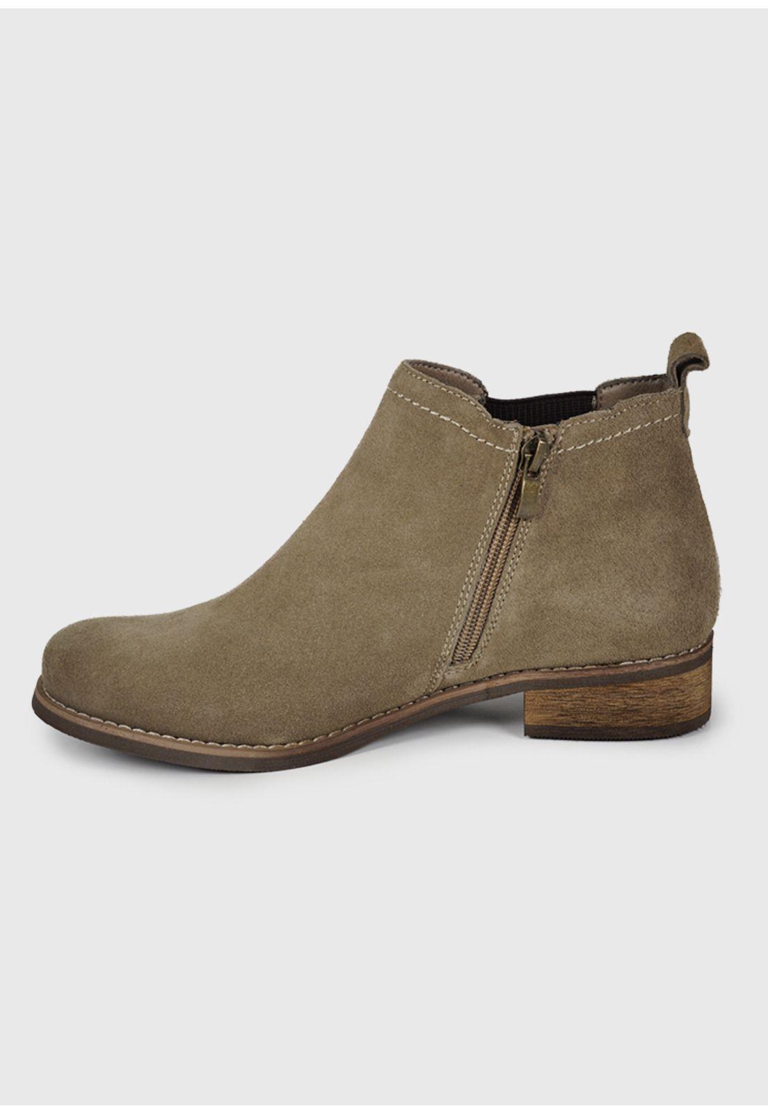 Botín Cuero Brisia Taupe-4