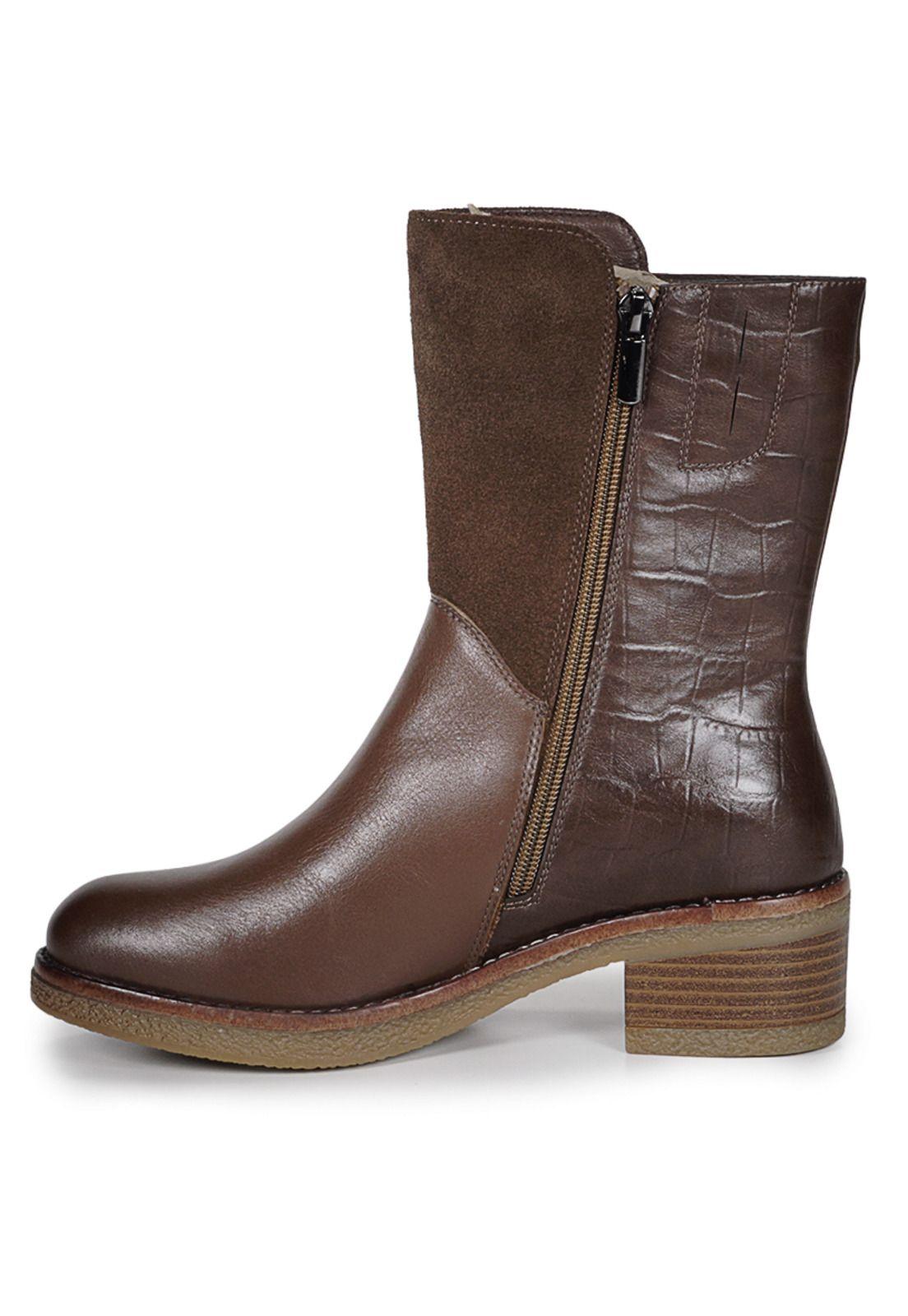 Botín Cuero Layla Café-2