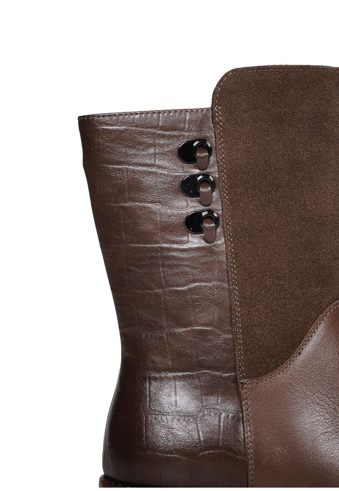 Botín Cuero Layla Café-3