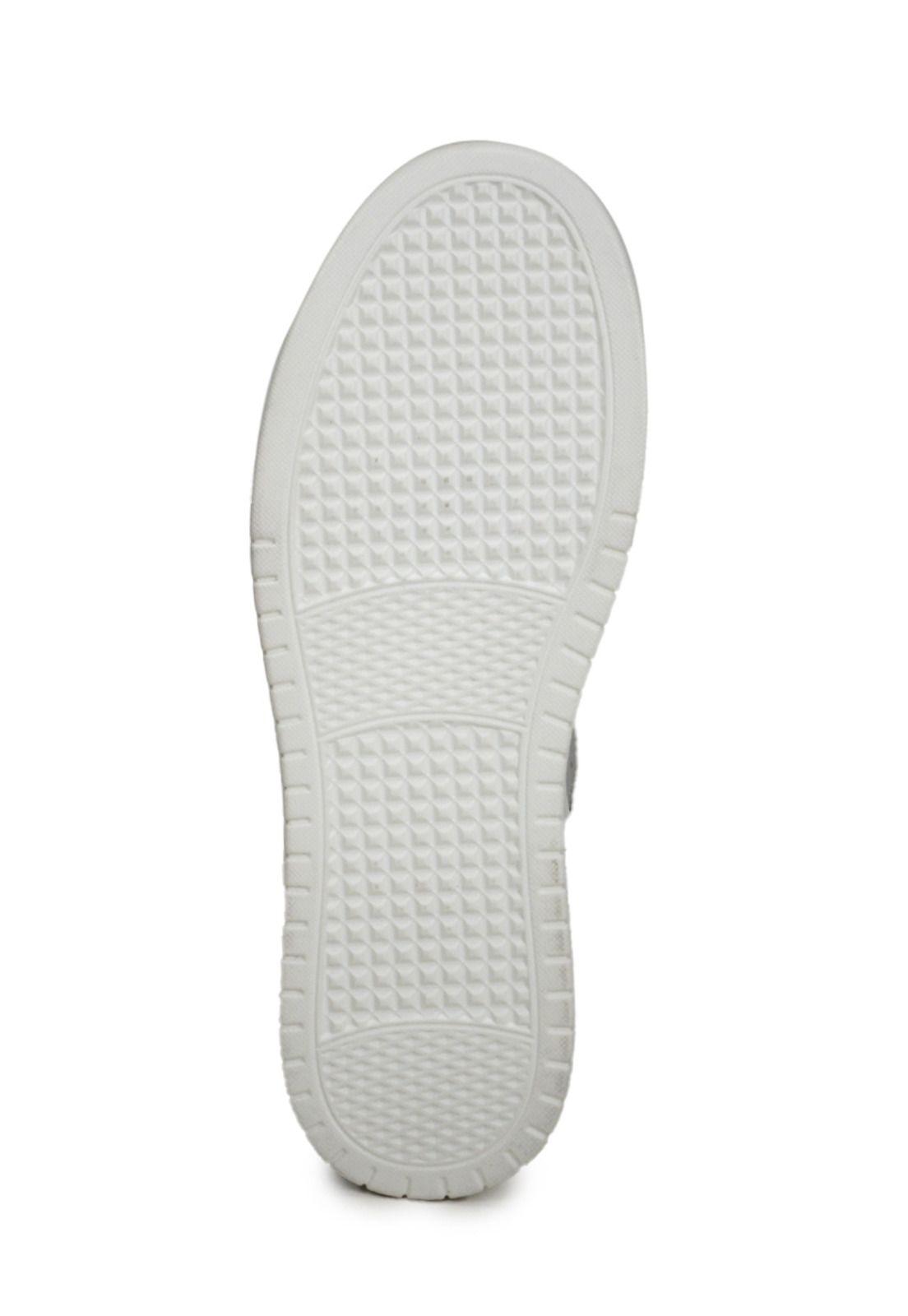 Zapatilla Cuero Bora Plateado-5