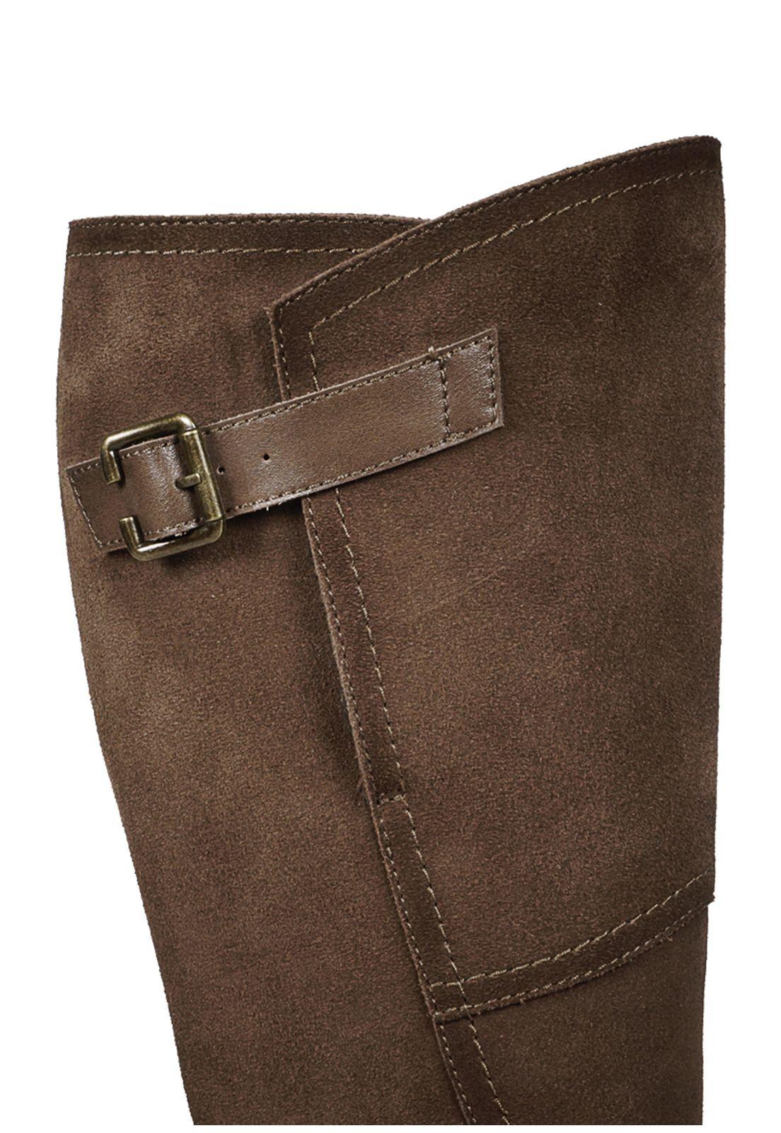 Bota Cuero Carolyne Café-3