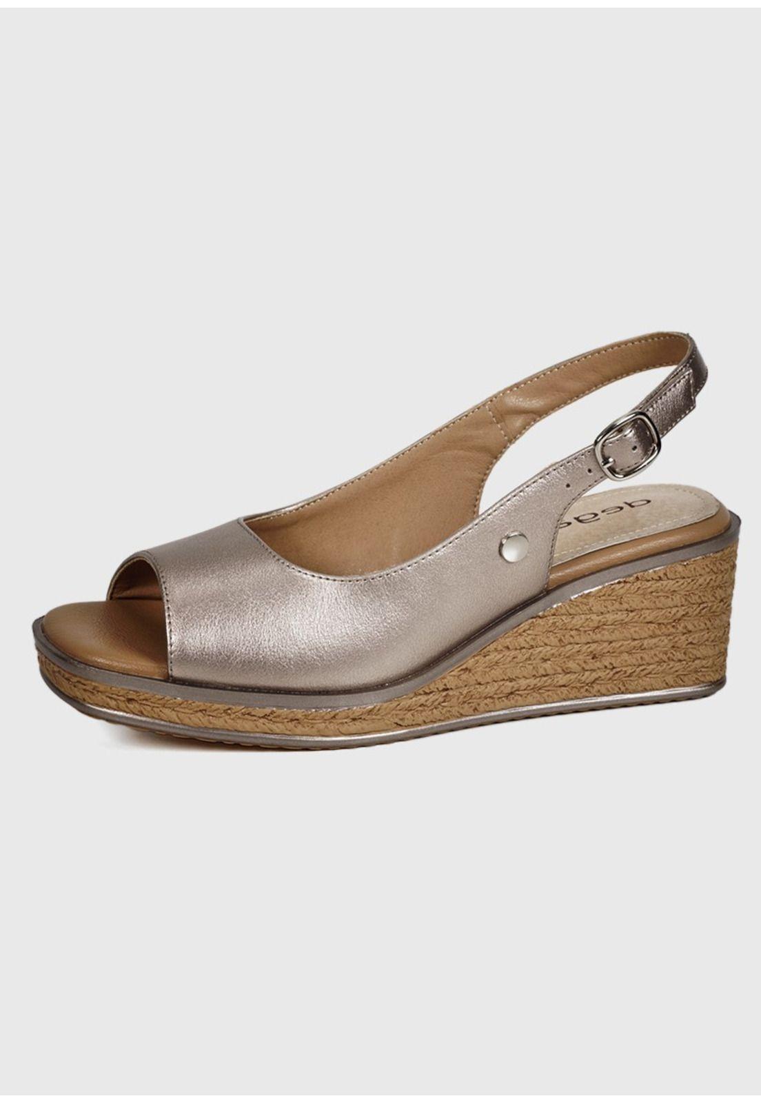 Sandalia Cuero Soraya Bronce-1