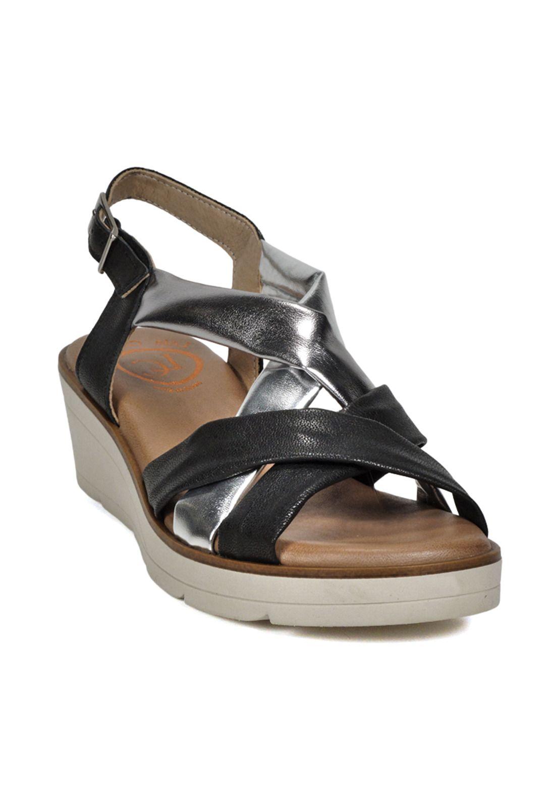 Sandalia Cuero Delarmy Negro-3