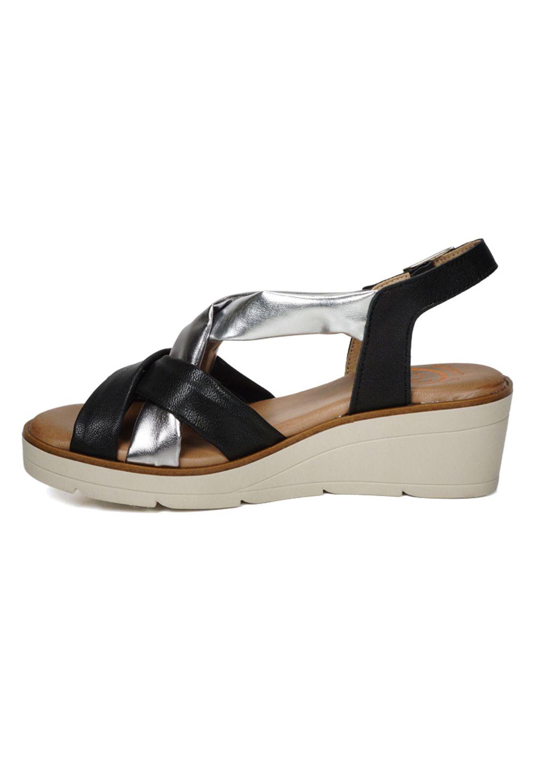 Sandalia Cuero Delarmy Negro-4